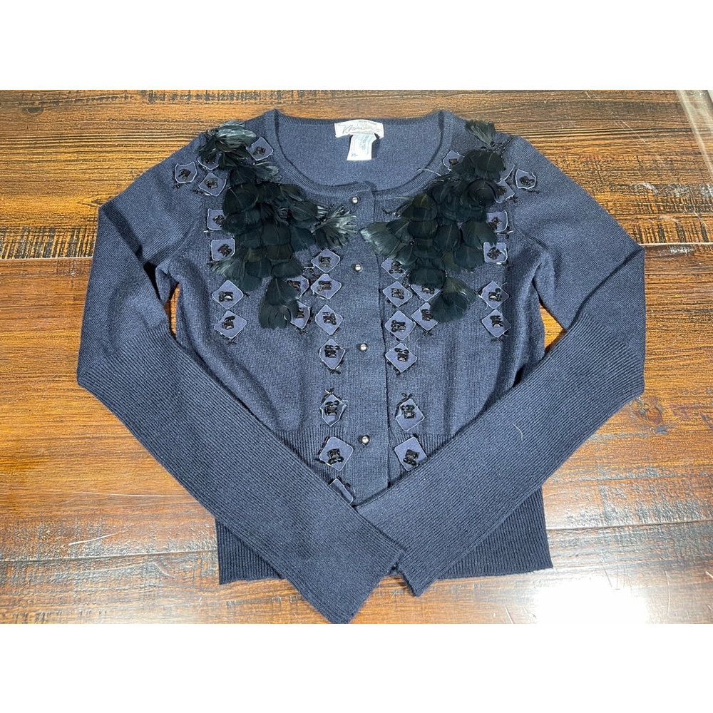 Women's Blue Cardigan Size S Blue